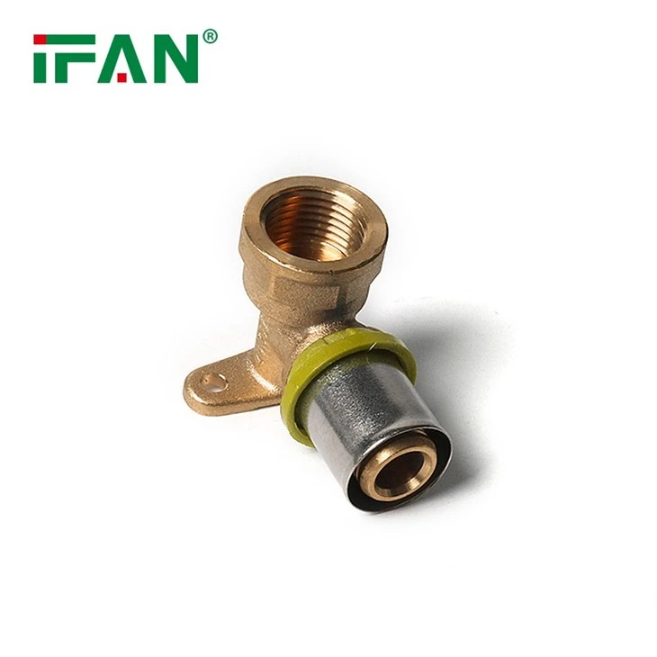 Brass Press Fitting Elbow with Steated